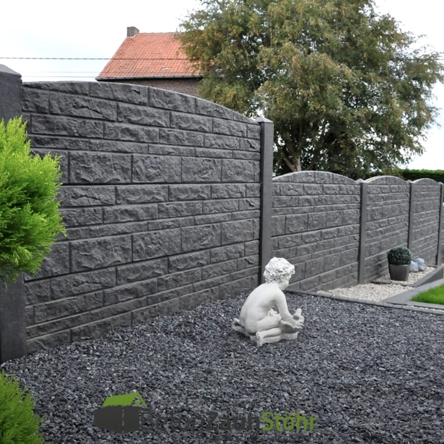 Betonzaun Line · Bogen — montiert