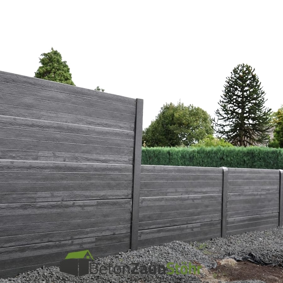 Betonzaun Woodstock — montiert