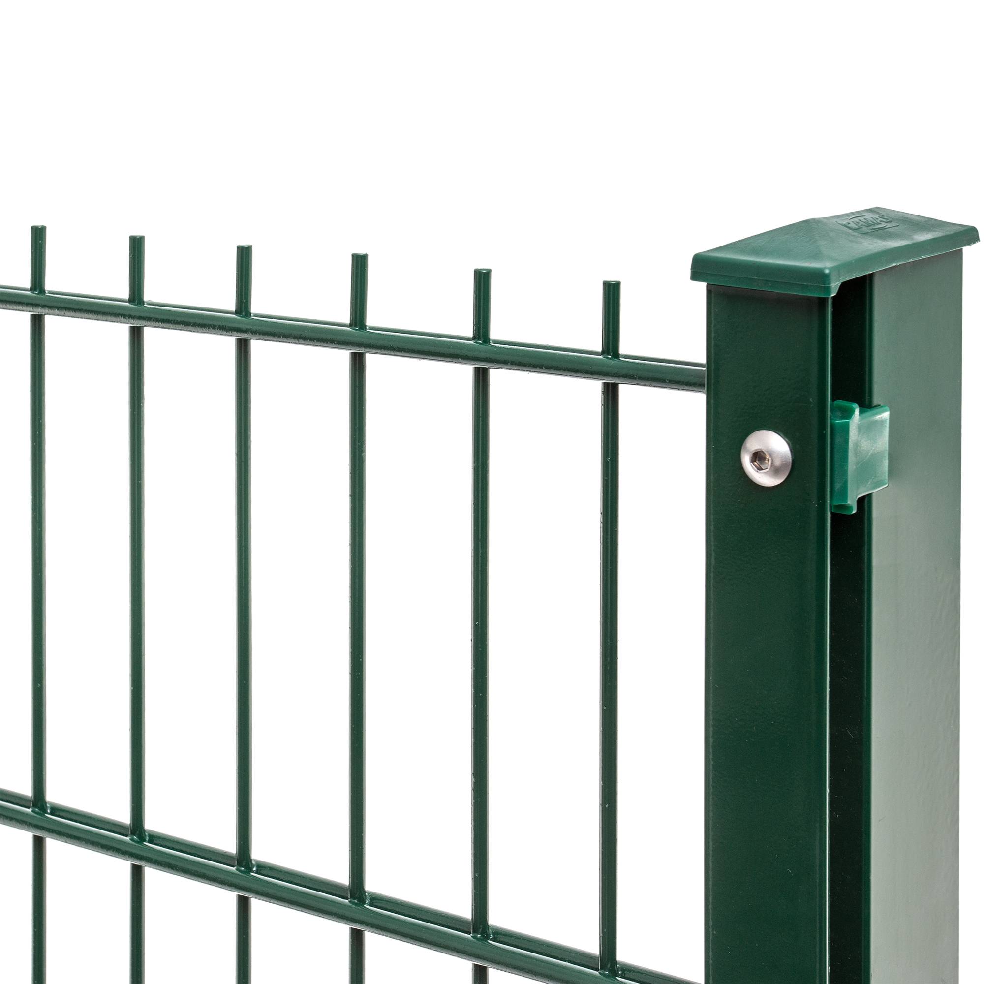 Pfosten Doppelstabmattenzaun - Moosgrün (RAL 6005), 1030 mm