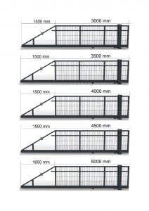 Freitragendes Schiebetor Manuell /Elektrisch 3000mm bis 6000mm in 8/6/8 – Bild 2