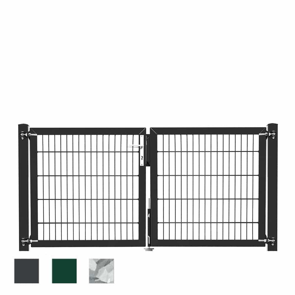 einfahrtstor-indutrietor-startbild Zweiflügeliges Premium-Tor mit Vollrahmen 8/6/8 mm – Bild 1